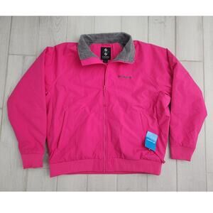 Columbia Castle Pines Men's XL Pink Winter Jacket Fleece Lined Ski Coat NEW $100